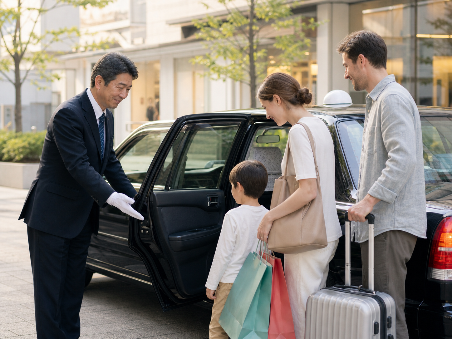 Family-friendly private taxi for overseas guests
